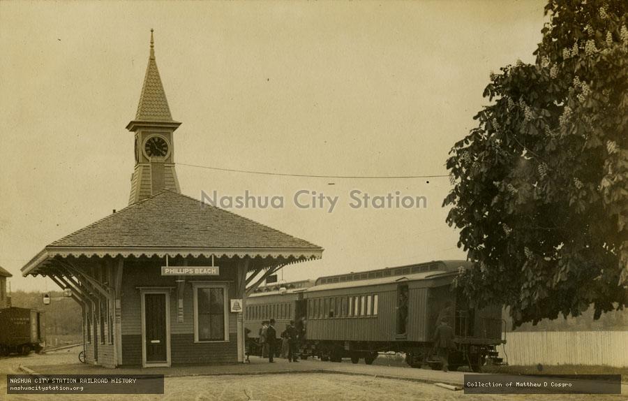Postcard: Phillips Beach station